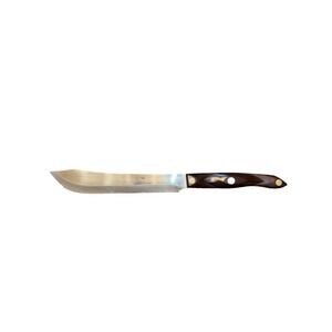 Cutco 1722 KJ Butcher Knife Made‎ in USA Brown Swirl Handle